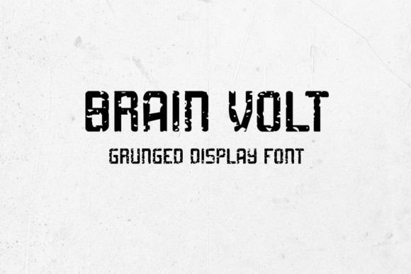 Brain Volt: A Unique Display Font for Editorial Design