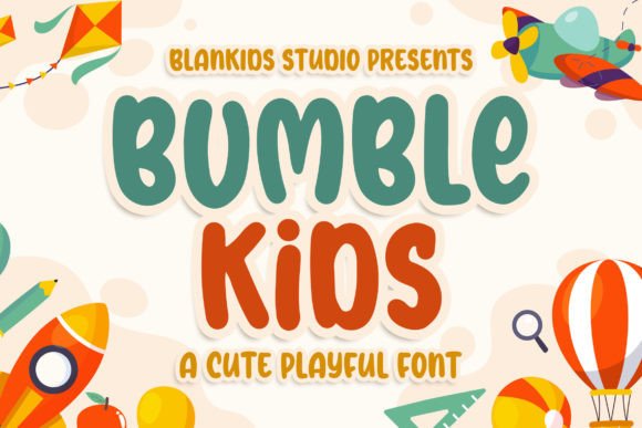 Bumble Kids: A Fun and Playful Display Font for Editorial Design