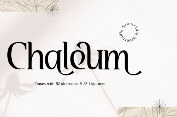 Chaleum: A Modern and Elegant Display Font