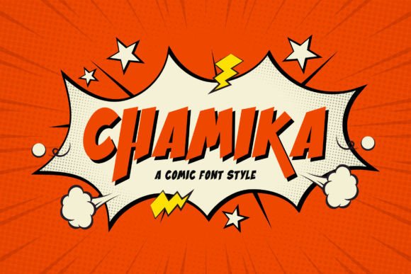 Chamika: A Sweet and Simple Comic Display Font for Editorial Design