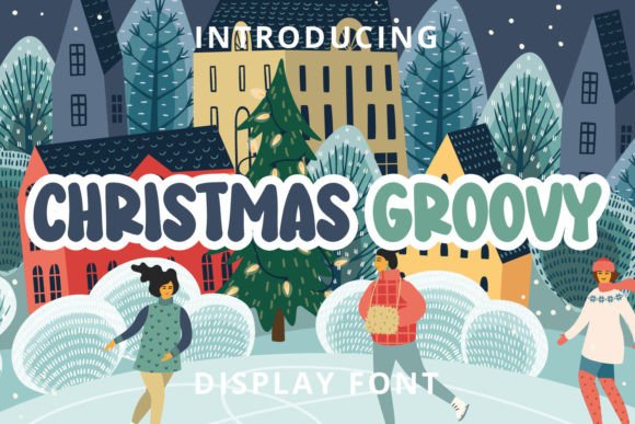 Christmas Groovy: A Charming Display Font for Your Editorial Projects