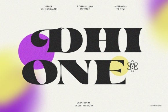 Discover Dhione: A Chic and Bold Display Font