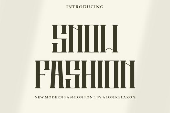 Discover the Charm of Snow Fashion Font