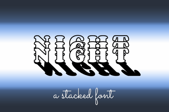 Discover the Versatility of Night: A Premium Display Font