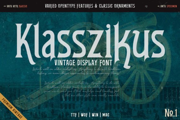 Elegant Klasszikus: A Vintage Display Font