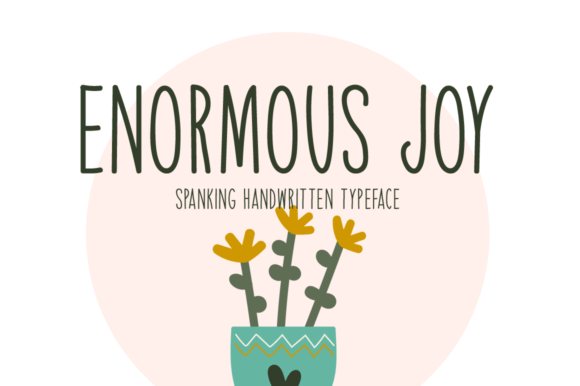 Enormous Joy: A Handwritten Font for Editorial Elegance