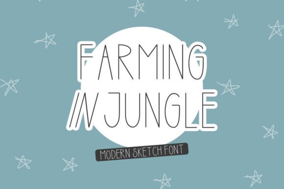 Exploring Farming in Jungle: A Playful Sketch Font for Creative Projects