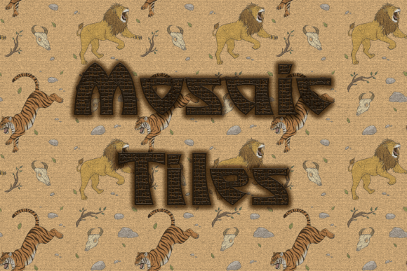 Exploring Mosaic Tiles: A Fun and Playful Display Font