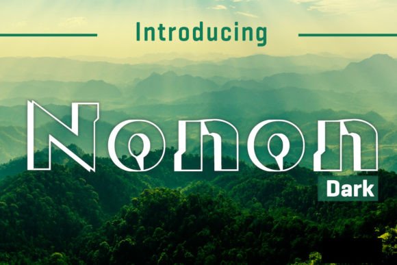 Exploring Nonon Dark: A Unique Display Font
