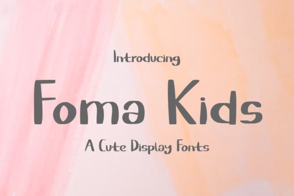 Foma Kids: A Joyful Display Font for Creative Web Design