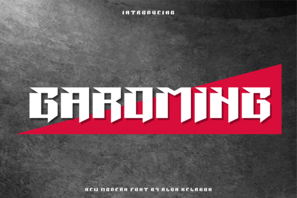 Garoming: A Modern Display Font for Creative Web Design