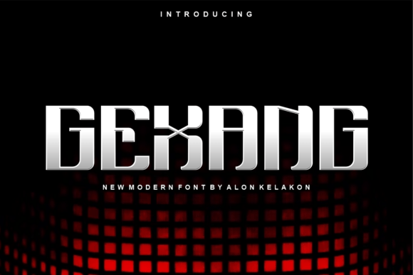 Gexang: A Modern Display Font for Creative Web Design