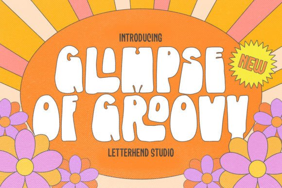 Glimpse of Groovy: A Retro Bold Font for Creative Branding