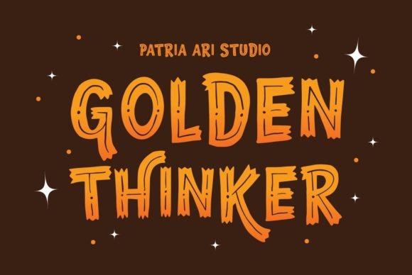 Golden Thinker: A Lively Display Font for Bold Campaigns
