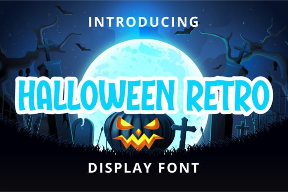 Halloween Retro: A Playful Display Font for Creative Branding