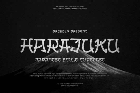Harajuku: A Versatile Japanese-Style Display Font for Business