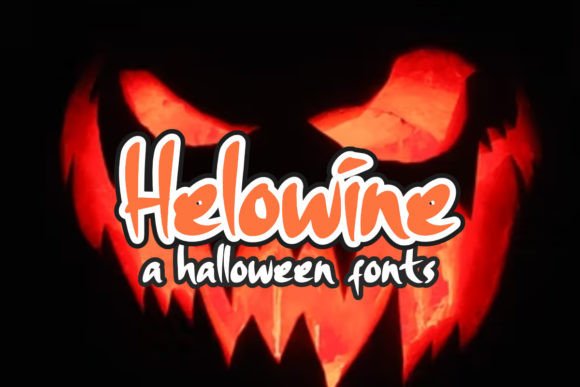 Helowine: A Bold and Scary Display Font for Editorial Impact