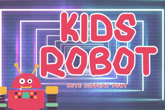 Introducing Kids Robot: A Versatile Display Font for Creative Projects