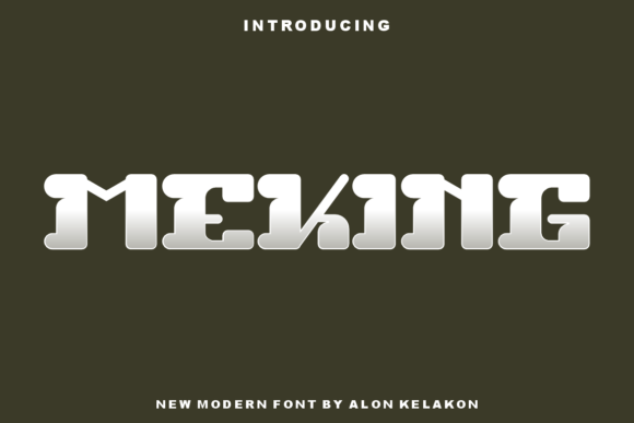 Meking: A Cool and Modern Display Font for Web Design
