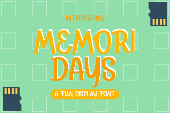 Memoridays: A Whimsical Sans Serif Display Font for Creative Web Design
