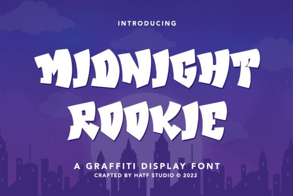 Midnight Rookie: The Perfect Graffiti Display Font for Your Brand