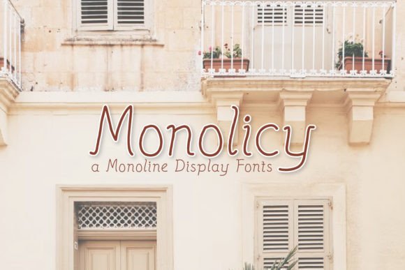 Monocracy: A Clean and Rustic Monoline Font