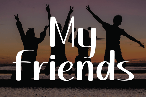 My Friends: A Minimal and Neat Display Font for Your Brand