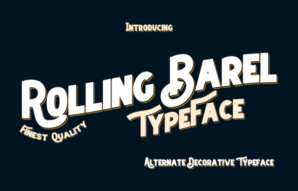 Rolling Barel: A Modern and Elegant Display Font