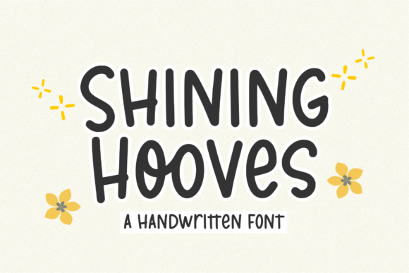 Shining Hooves: A Charming Display Font for Web Design