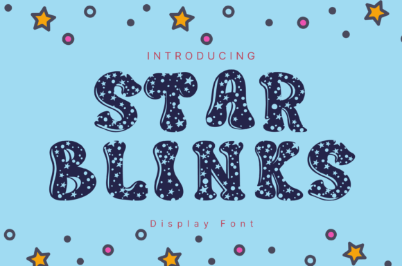 Star Blinks: A Whimsical Display Font for Creative Projects