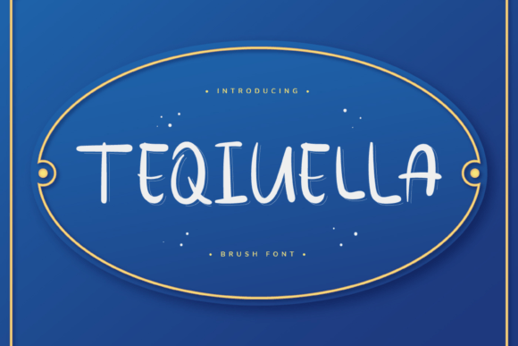 Teqiuella: A Cool Brush Display Font for Eye-Catching Campaigns